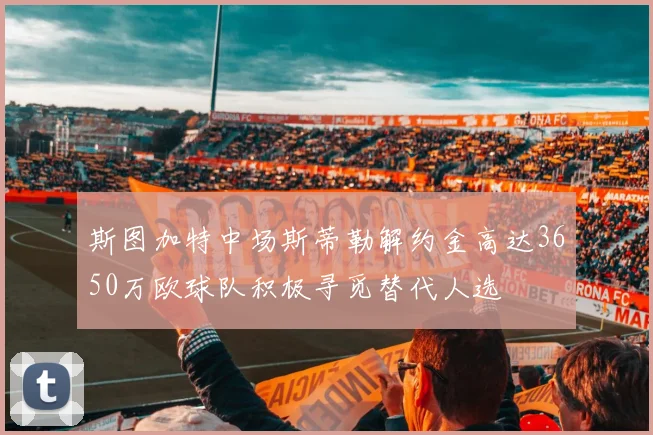 斯图加特中场斯蒂勒解约金高达3650万欧球队积极寻觅替代人选